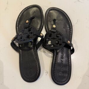 Tory Burch Miller Black Leather Sandals